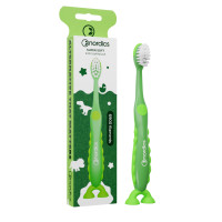 Нордікс зубна щітка дитяча Dino Green Super Soft, від 2 років (6900 щетинок)