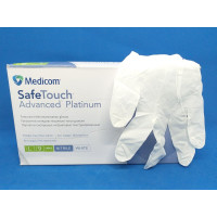 Перчатки MedicomSafeTouch Нитрил White Белый L