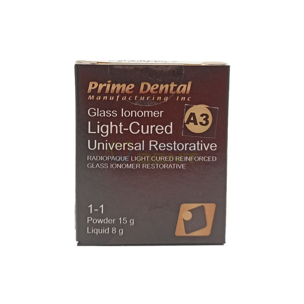 Prime Dental Prime Dental LC, стеклянный иономер цемент, 15G+8 мл, A3