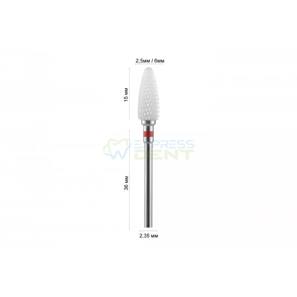 Фреза керамическая DLX КРАСНАЯ CRF04 F