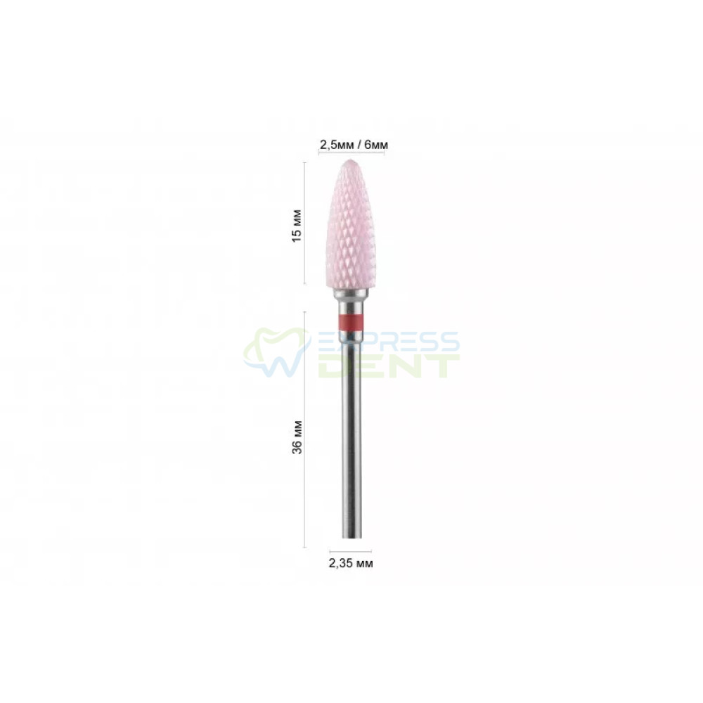 Фреза керамическая DLX КРАСНАЯ CRF07 F