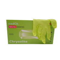 Рукавички MEDIOK, Нітрил S, chrysolite салатові, 100шт.