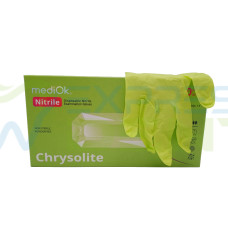 Рукавички MEDIOK, Нітрил S, chrysolite салатові, 100шт.