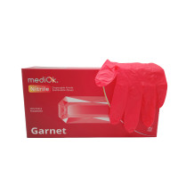 Рукавички MEDIOK, Нітрил XS, garnet червоні, 100шт.