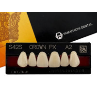Зубы Crown PX, фронтальная группа, A2, S42S, верх, 6шт.