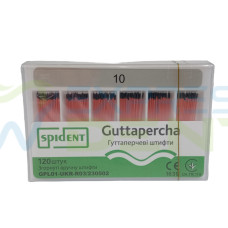 Гутаперчевий штифт Spident №10, 02, 120шт.