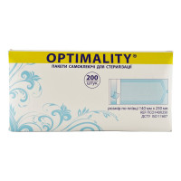 Пакеты для стерилизации 140 x250, Optimality, 200шт.