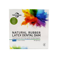 Раббердам хустки Novadam Dental Dam, зелені (аромат яблука), medium, 36шт.