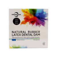 Раббердам хустки Novadam Dental Dam, коричневі (аромат шоколаду), medium, 36шт.