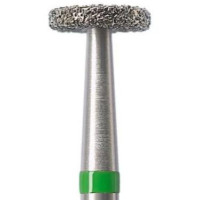 Бор Oko Dent 818 FG 050C (зелений) для розрізання металевих та цирконієвих коронок, 1шт.