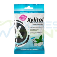 Льодяники з 100% ксилітолом Xylitol Drops, м'ята, 60г Льодяники з 100% ксилітолом Xylitol Drops, м'ята, 60г