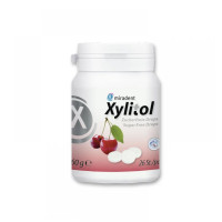 Льодяники з 100% ксилітолом Xylitol Drops, вишня, 60г в банці