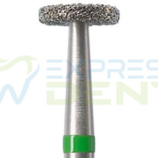 Бор Oko Dent 818 FG 040C (зелений) для розрізання металевих та цирконієвих коронок, 1шт.