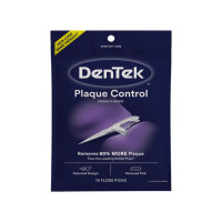 Дентек Plaque Control межзубные перекрестные флосс-зубочистки, для контроля зубного налета, 75шт