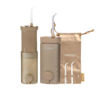 Ирригатор ротовой полости Medica+ Lux Prowater 10 Gold Soft Touch портативный, 200мл, 2 насадки