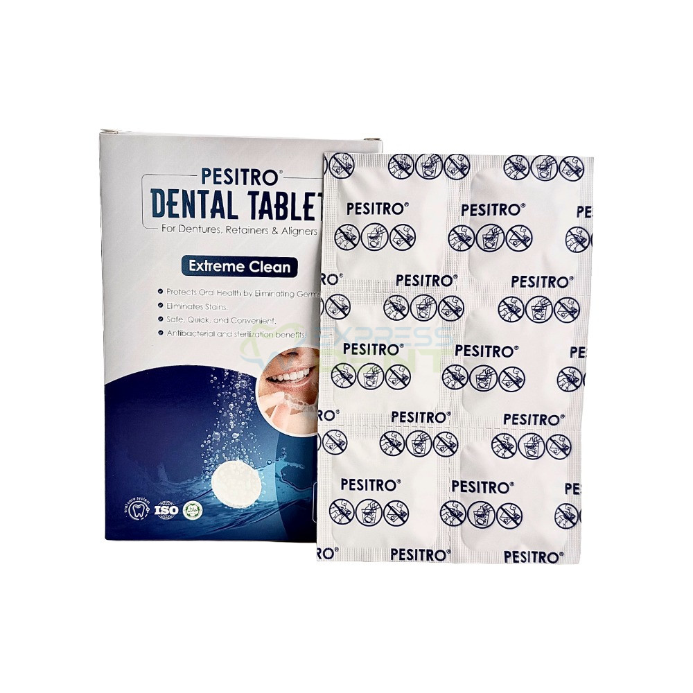 Песітро Пігулки гігієнічні Dental Tablet для очищення кап, протезів, елайнерів, 30 шт.