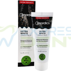 Нордікс зубна паста Nordics Cosmos Organic Ultra White з активованим вугіллям, 75мл (без фтору)