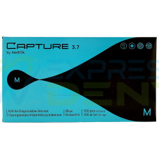 Рукавички Capture by mediOk Нітрил Blue M, 3,7г